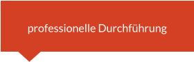 professionelle Durchführung
